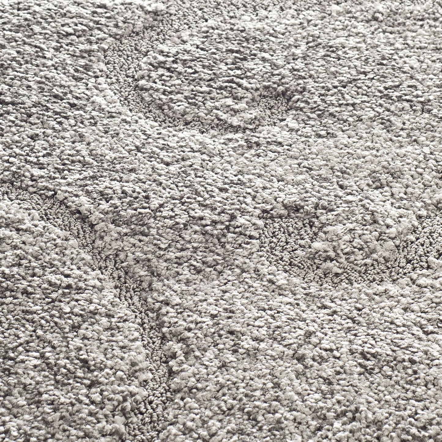 Florida Shag Collection SG455 Scrolling Vine Graceful Swirl Textured Non-Shedding Living Room Bedroom Dining Room Entryway Plush 1.2-Inch Thick Area Rug, 6'7" X 6'7" Square, Grey